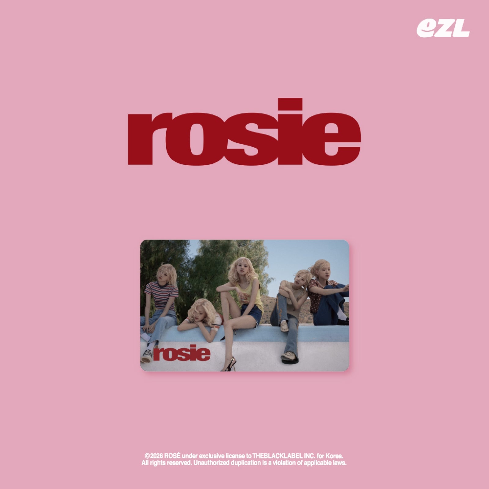 BLACKPINK ROSÉ rosie OFFICIAL MD [EZL] [PRE] – KPOP USA