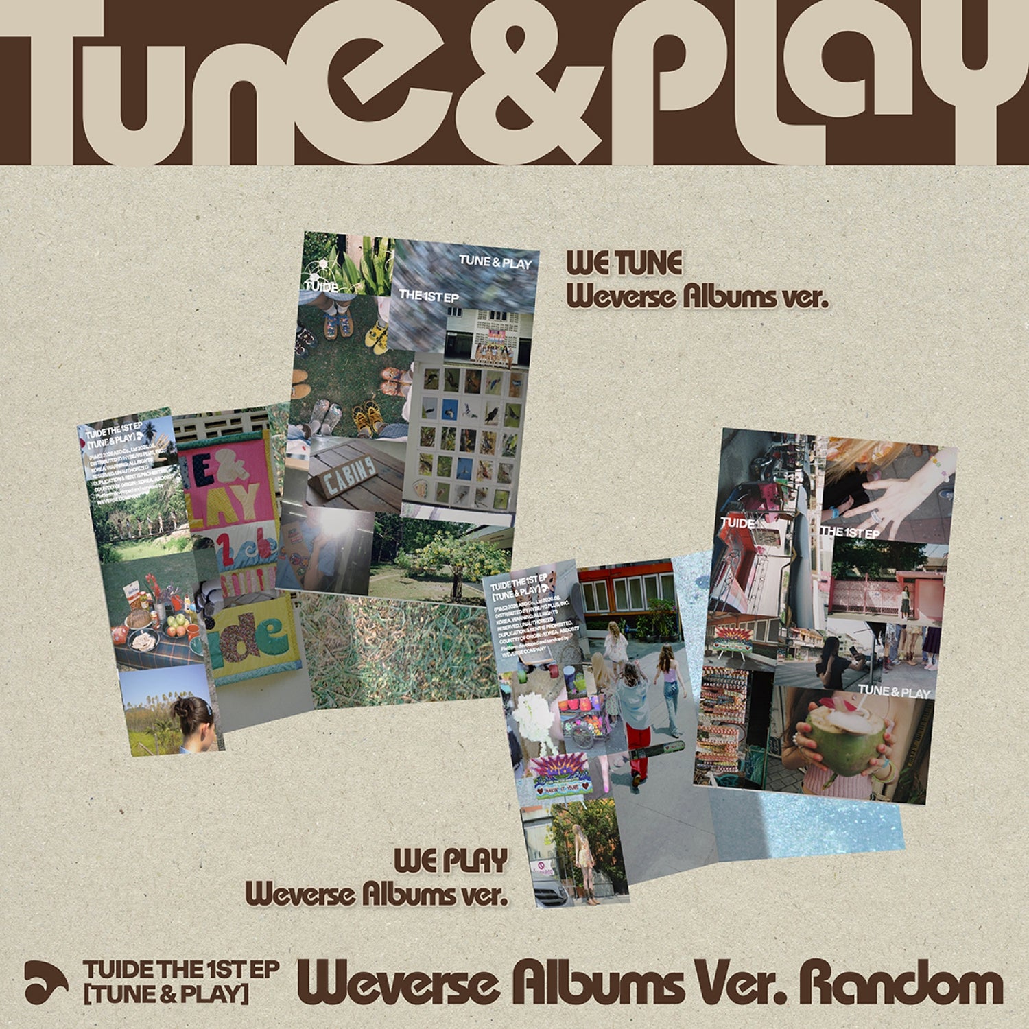 TUIDE 1ST EP ALBUM TUNE & PLAY   (WEVERSE ALBUM VER.)   |  2 ALBUMS SET    [PRE]