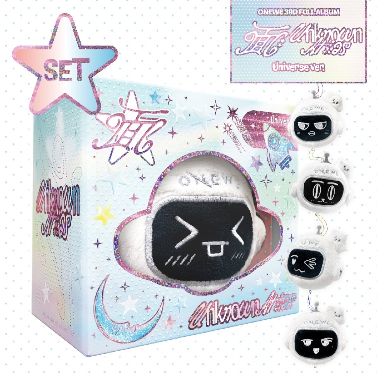 ONEWE 3RD ALBUM  面 : Unknown Atlas   (UNIVERSE VER.)   |  5 ALBUMS SET    [PRE]