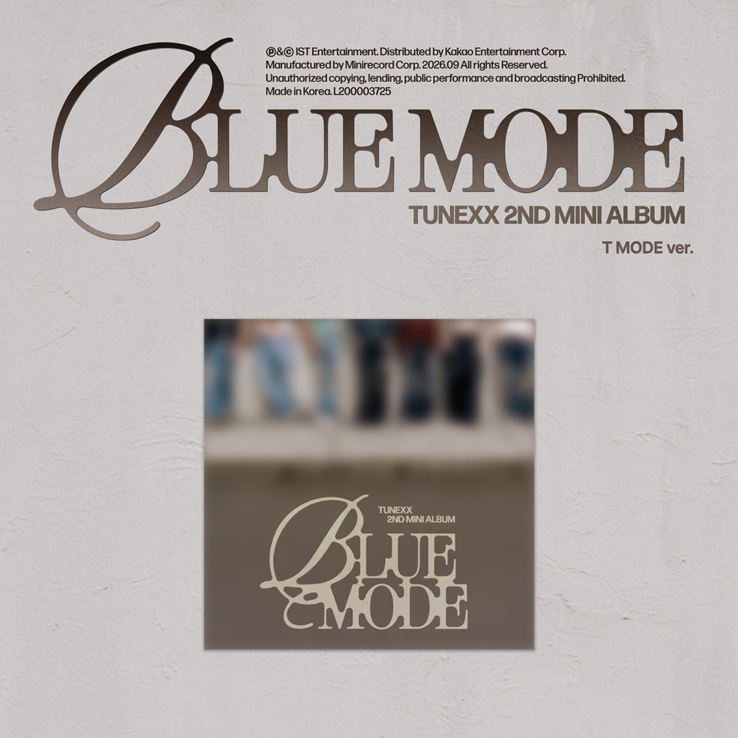 TUNEXX 2ND MINI ALBUM BLUE MODE  (T MODE VER.)      [PRE]