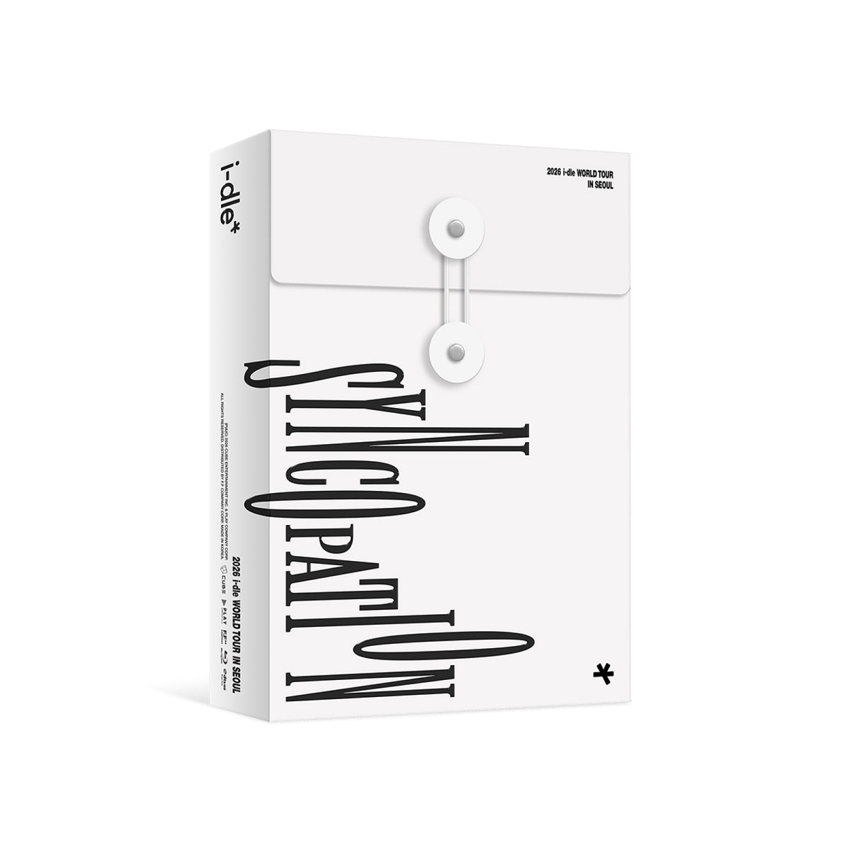 IDLE  2026 WORLD TOUR in Seoul SYNCOPATION   (BLU-RAY)    | INCLUDES PRE ORDER GIFT OFFICIAL PHOTOCARD  B (RANDOM 1 OUT OF 5)      [PRE]