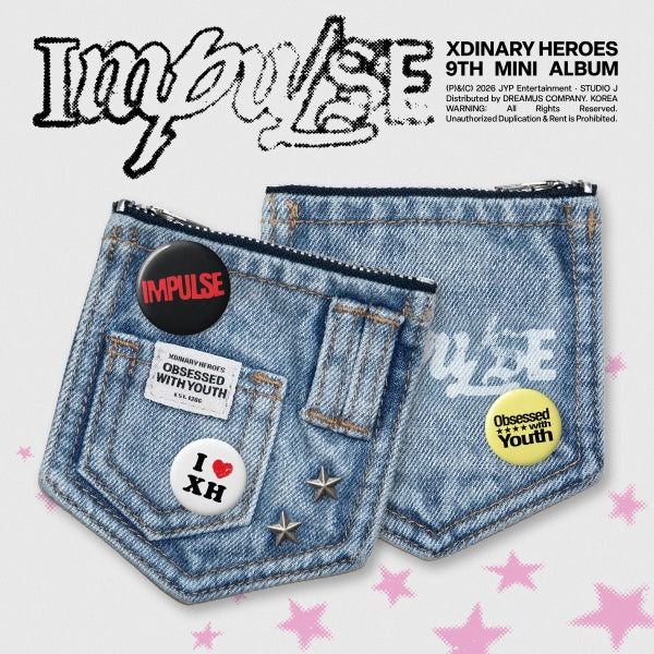 XDINARY HEROES 9TH MINI ALBUM IMPULSE  (DENIM POUCH VER.)       [PRE]