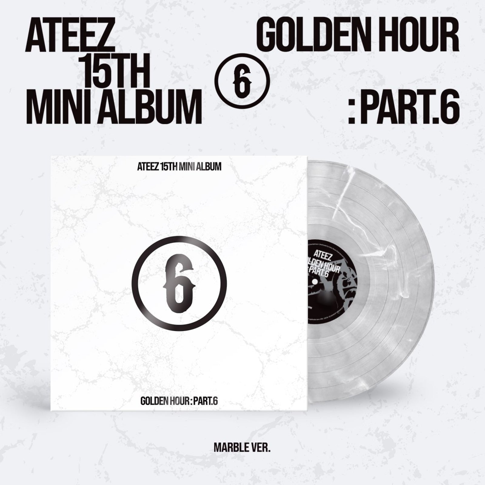 ATEEZ 15TH MINI ALBUM GOLDEN HOUR : Part.6 (LP MARBLE VER.) [PRE