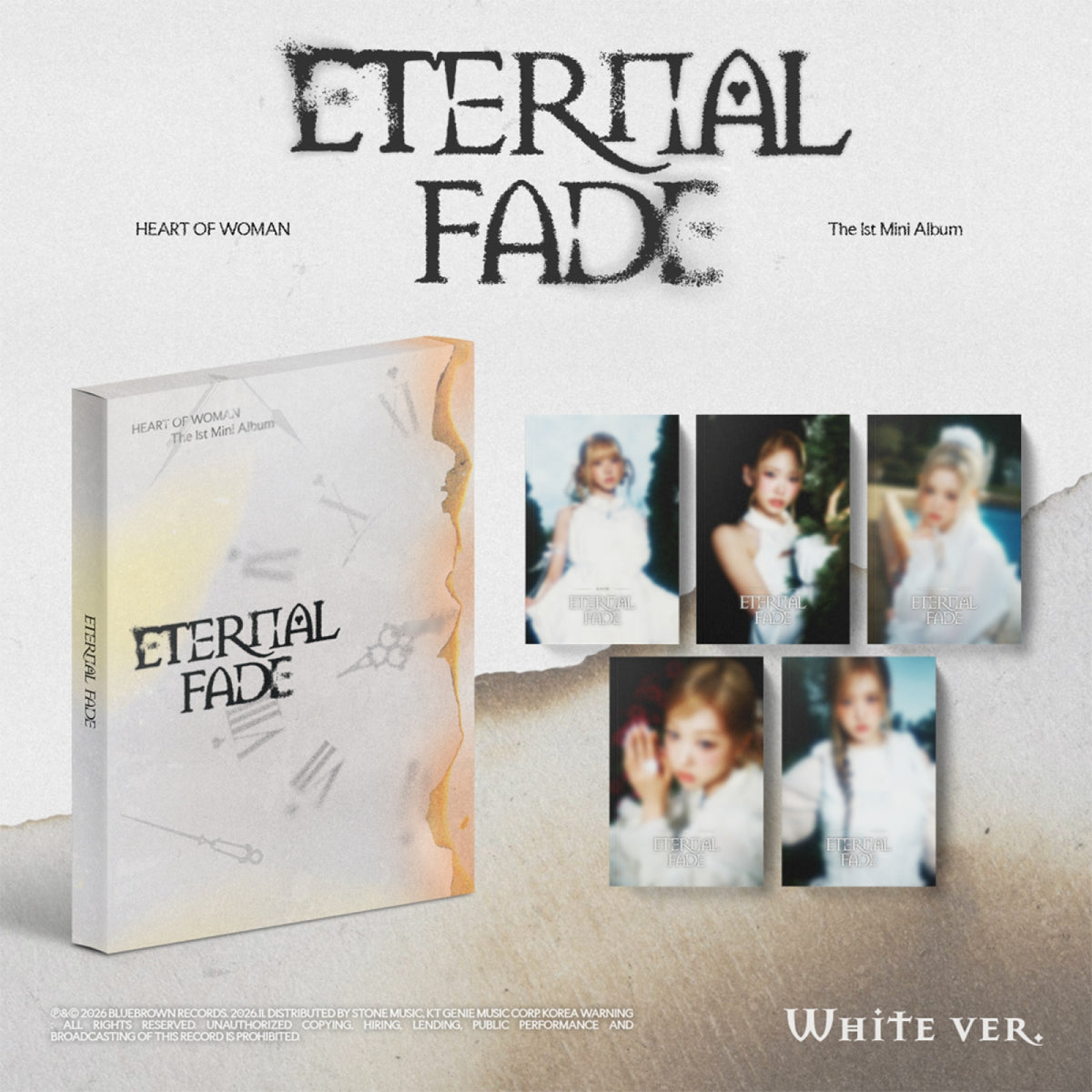 HEART OF WOMAN 1ST MINI ALBUM ETERNAL FADE   |  2 ALBUMS SET    [PRE]