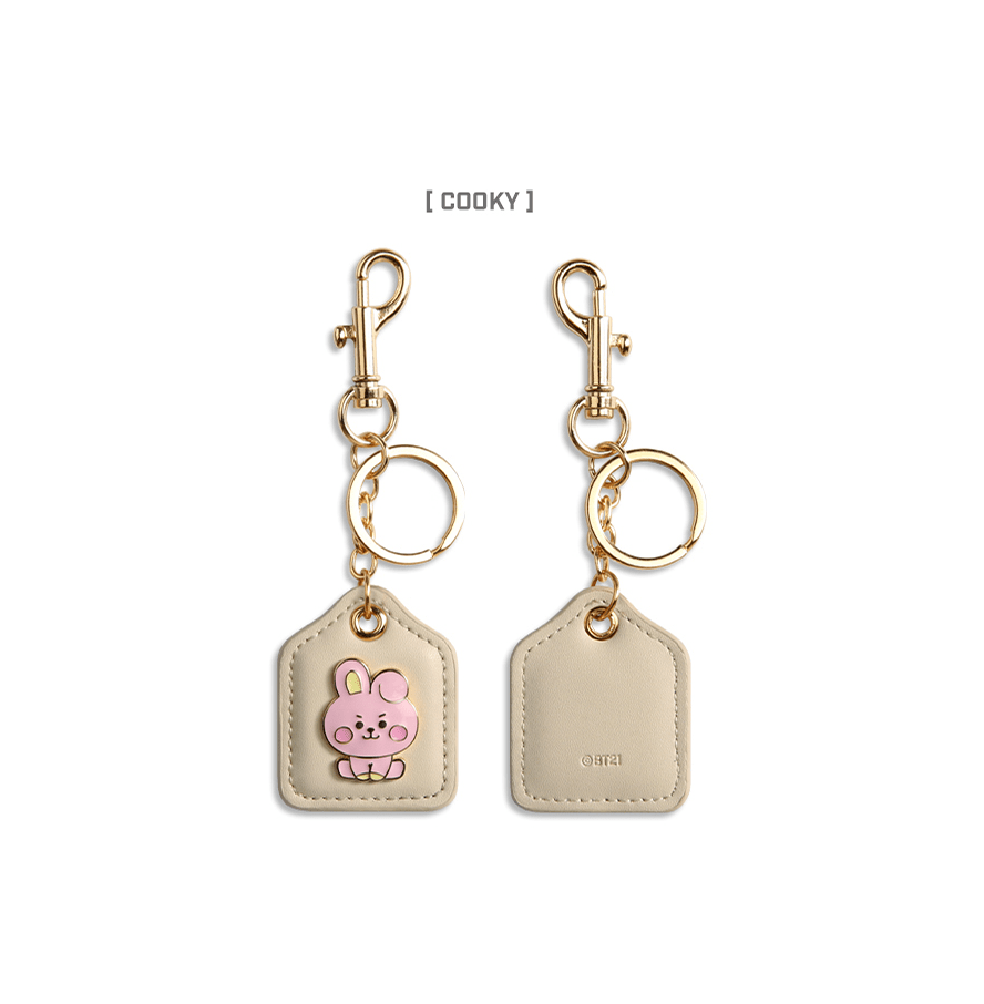 BT21 OFFICIAL BABY METAL LEATHER KEYRING