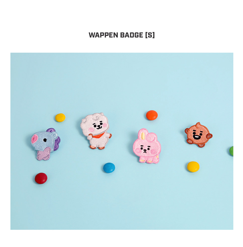 BT21 OFFICIAL BABY WAPPEN BADGE RANDOM (SMALL)
