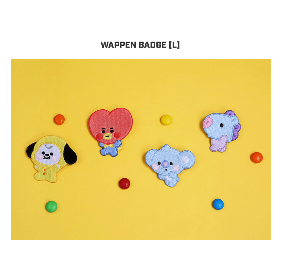 BT21 OFFICIAL BABY WAPPEN BADGE RANDOM (LARGE)