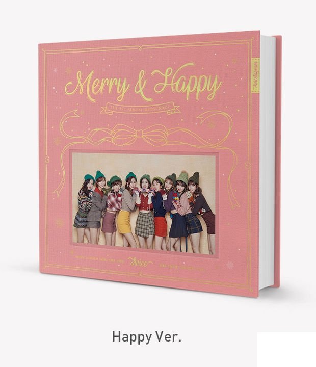 TWICE MERRY & HAPPY 1ST ALBUM REPACKAGE  |   INCLUDES 1 RANDOM TWICE PHOTOCARD PER ALBUM