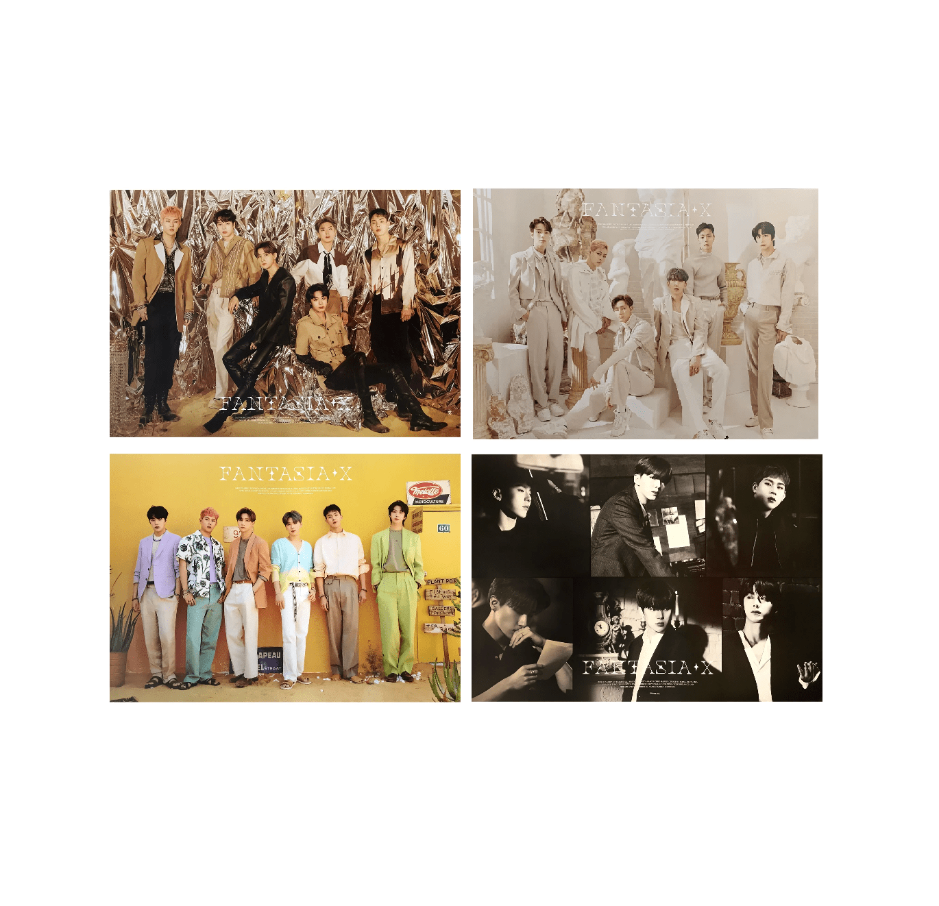 MONSTA X FANTASIA OFFICIAL POSTERS (4 POSTERS SET)