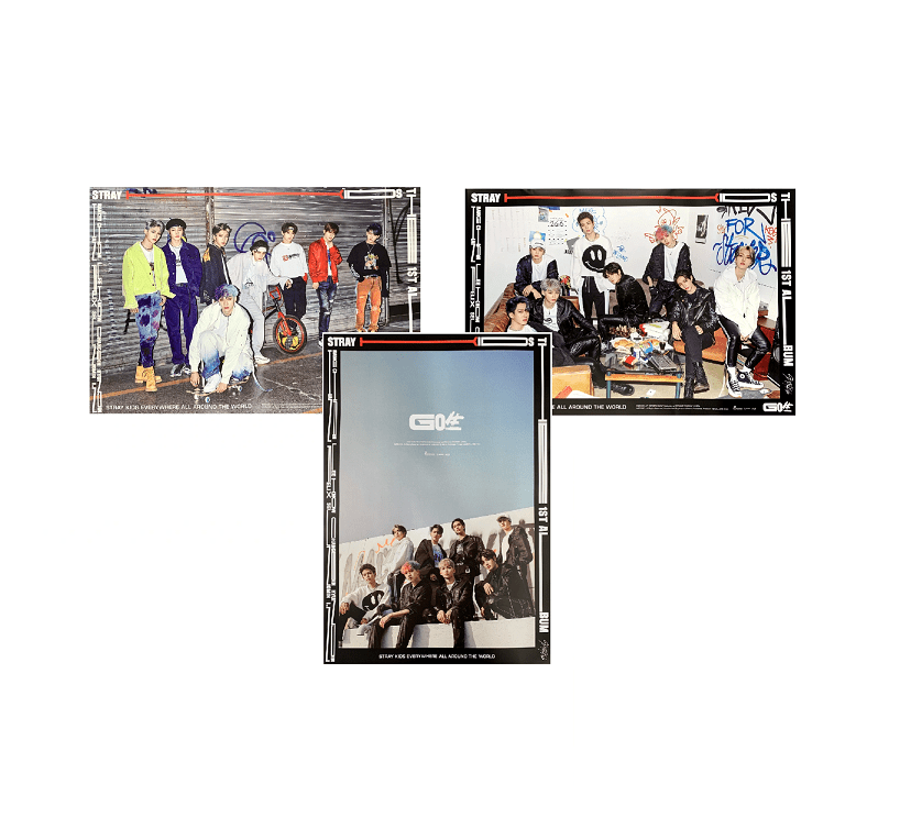 STRAY KIDS  GO生  1ST ALBUM OFFICIAL POSTERS (3 POSTERS SET)
