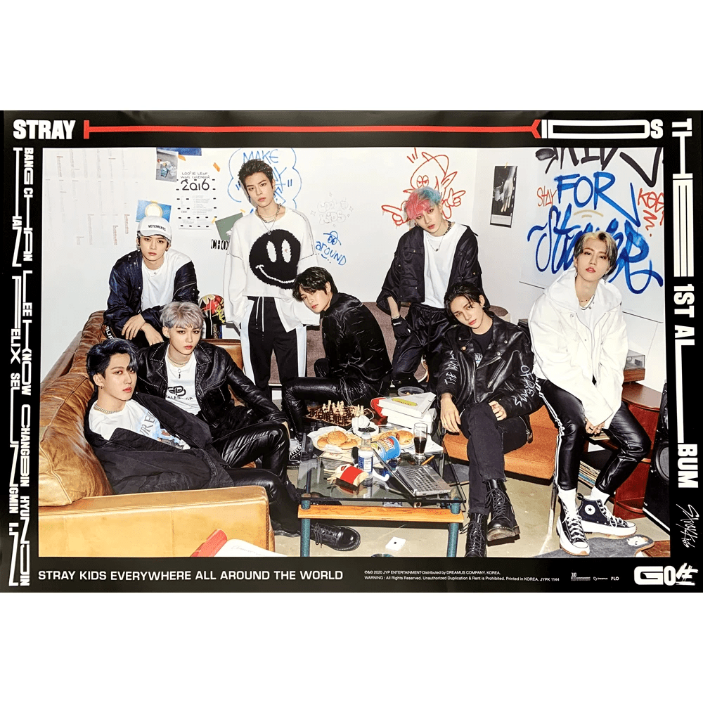 STRAY KIDS  GO生  1ST ALBUM OFFICIAL POSTERS (3 POSTERS SET)