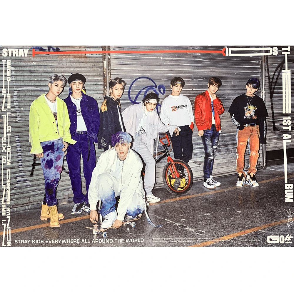 STRAY KIDS  GO生  1ST ALBUM OFFICIAL POSTER (VER C)