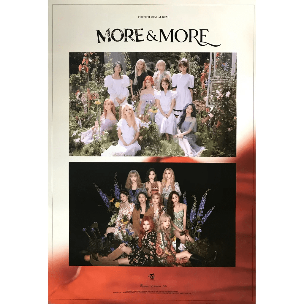 TWICE  MORE & MORE  9TH MINI ALBUM OFFICIAL POSTER (VER B)