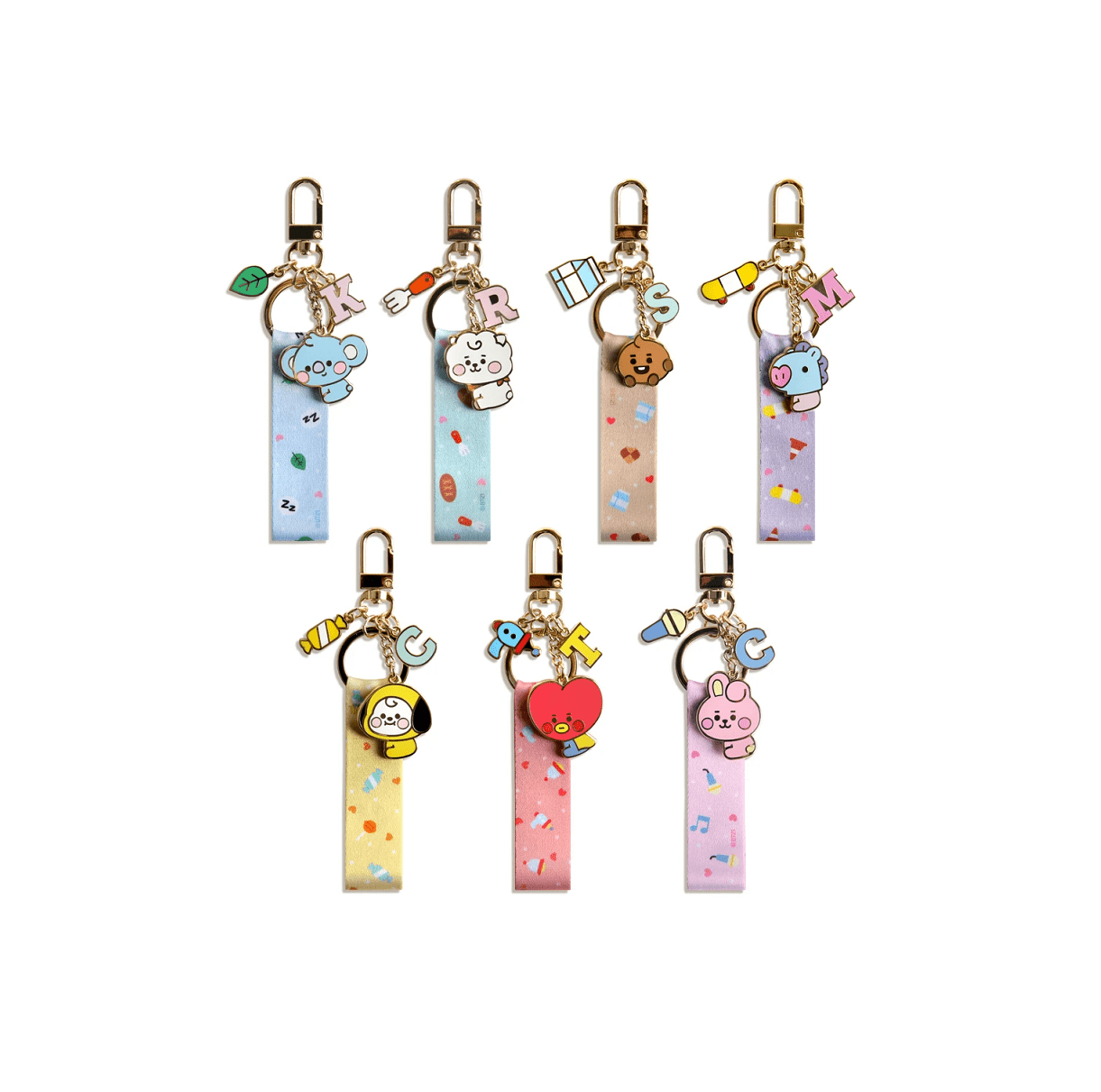 BT21 OFFICIAL BABY STRAP METAL KEYRING
