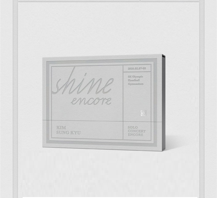 INFINITE KIM SUNGKYU  SHINE ENCORE  SOLO CONCERT  DVD