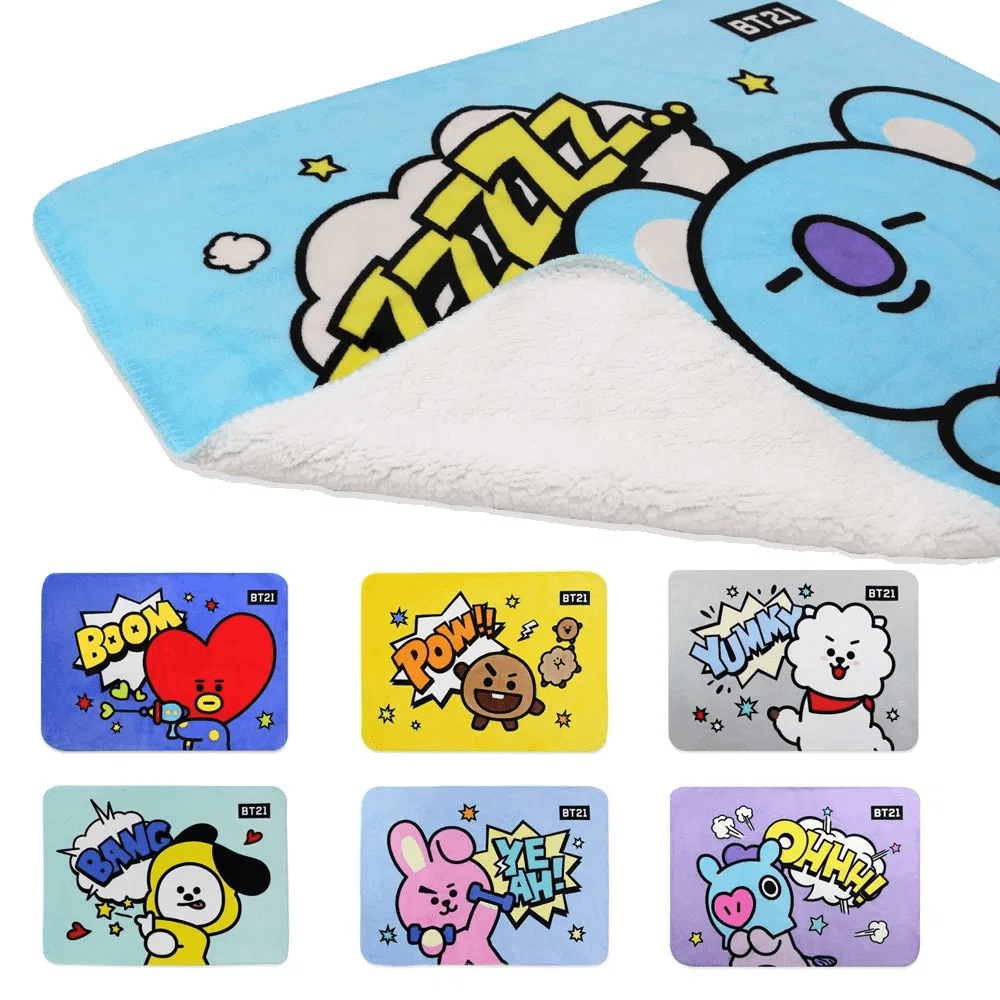 BT21 OFFICIAL FLANNEL BLANKET