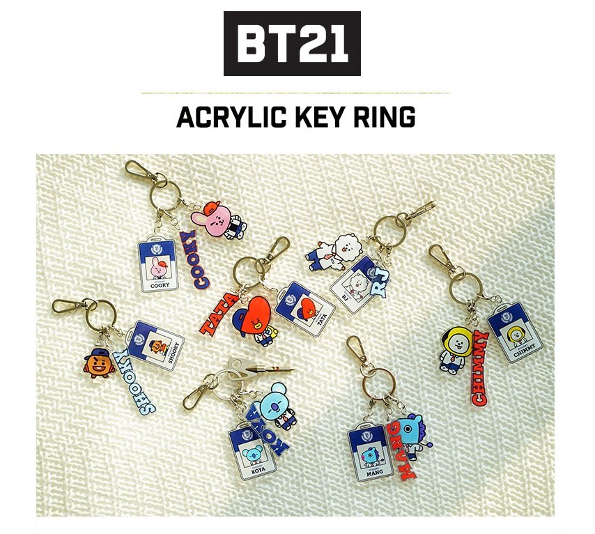 BT21 OFFICIAL ACRYLIC KEYRING