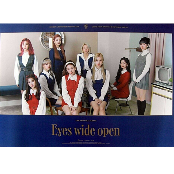 TWICE  EYES WIDE OPEN  2ND ALBUM OFFICIAL POSTER (RETRO VER)