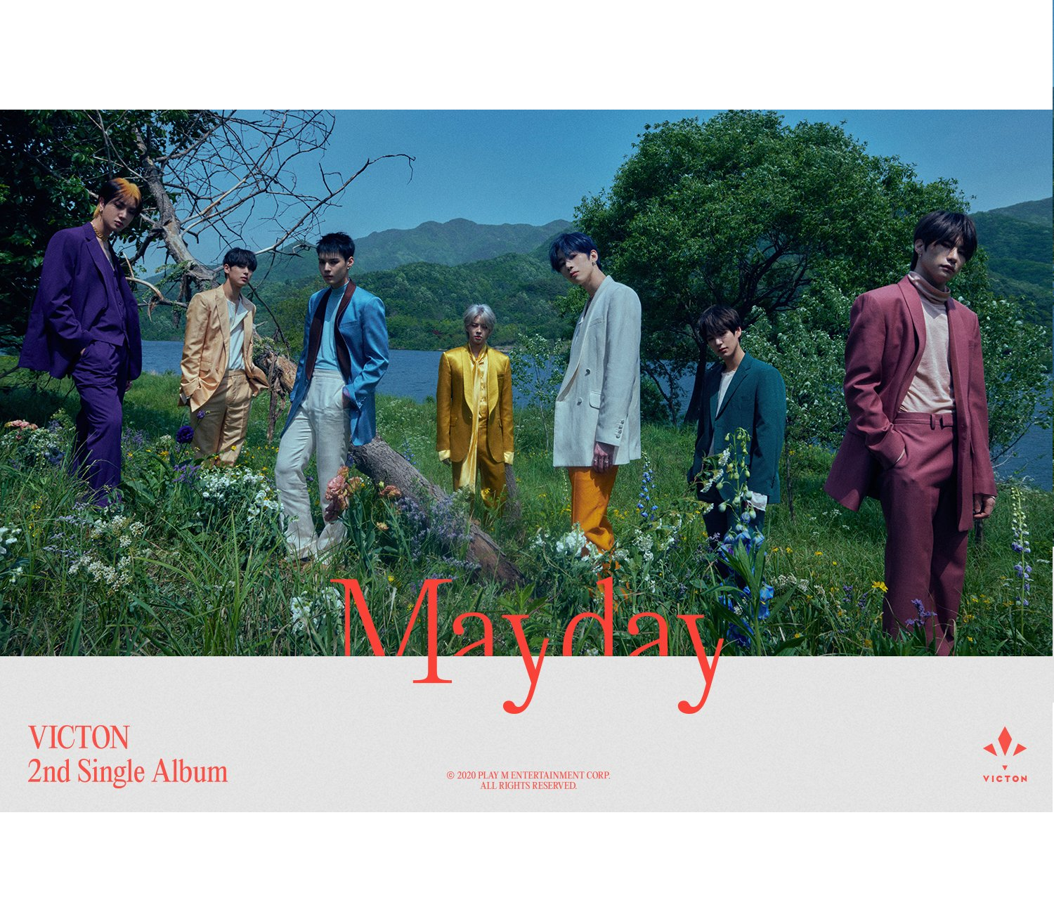 VICTON  MAYDAY  2ND SINGLE ALBUM OFFICIAL POSTERS (2 POSTERS SET)