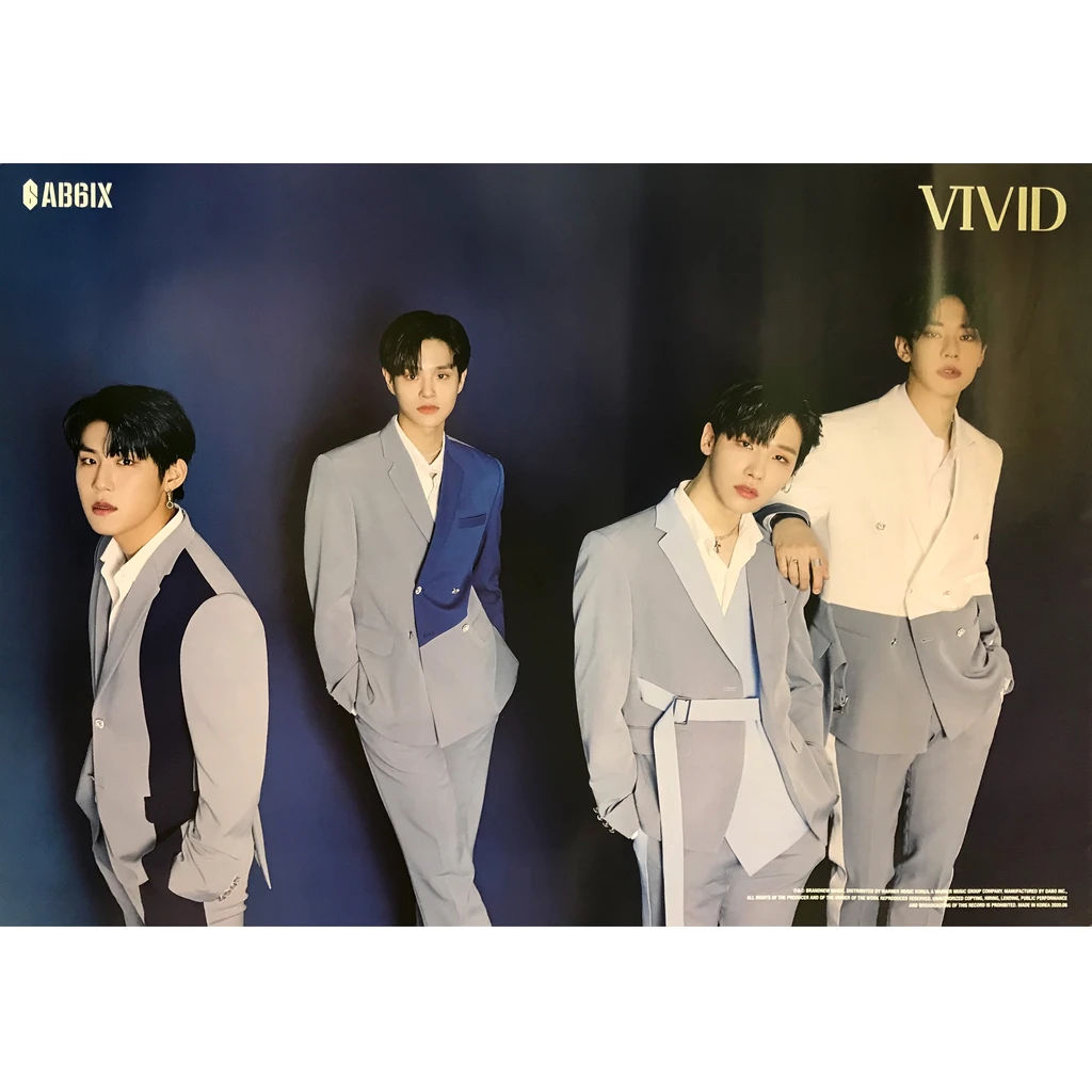 AB6IX   VIVID  2ND MINI ALBUM OFFICIAL POSTER (D VER)