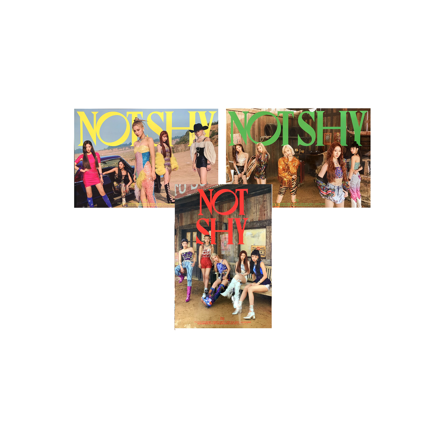 ITZY NOT SHY ALBUM OFFICIAL POSTERS (3 POSTERS SET)