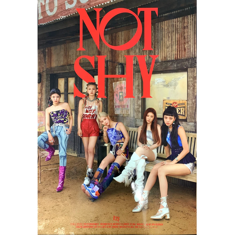 ITZY NOT SHY ALBUM OFFICIAL POSTER (VER C)