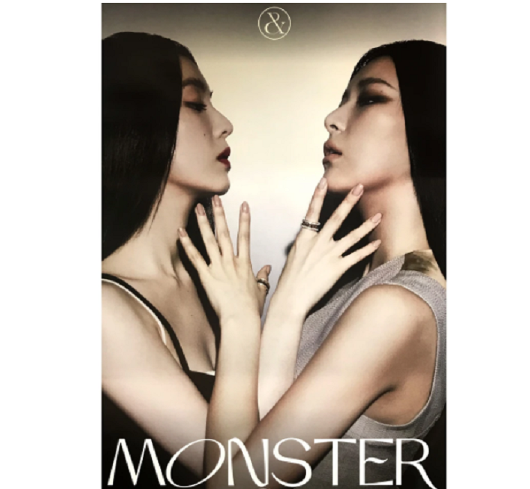 RED VELVET  IRENE & SEULGI   MONSTER  1ST MINI ALBUM  OFFICIAL BASE NOTE POSTER (VER A)