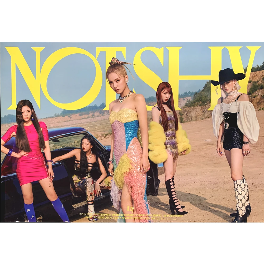 ITZY NOT SHY ALBUM OFFICIAL POSTER (VER A)