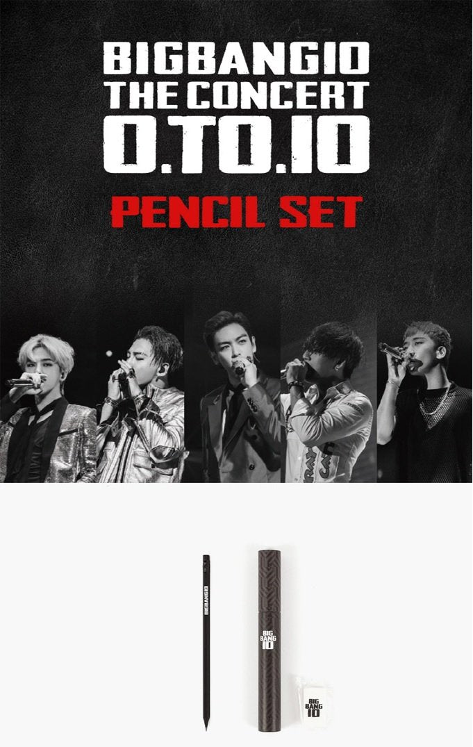 BIGBANG OFFICIAL CONCERT 0.TO.10 PENCIL SET