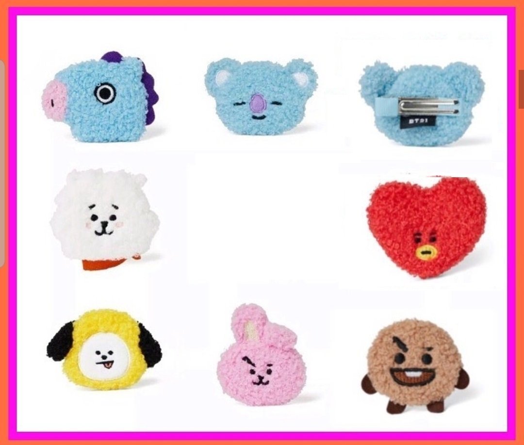 BT21 OFFICIAL BOUCLE HAIR PIN