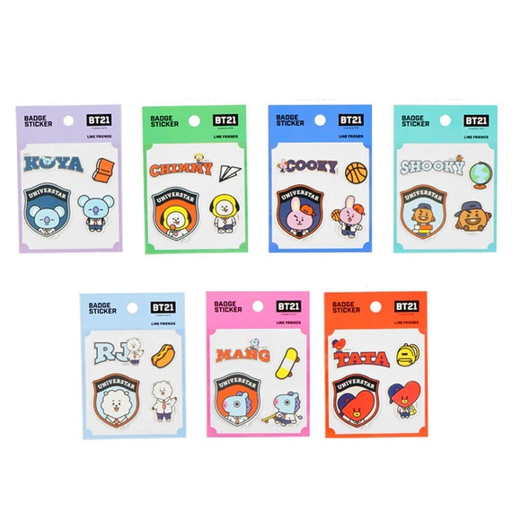 BT21 OFFICIAL BADGE STICKER
