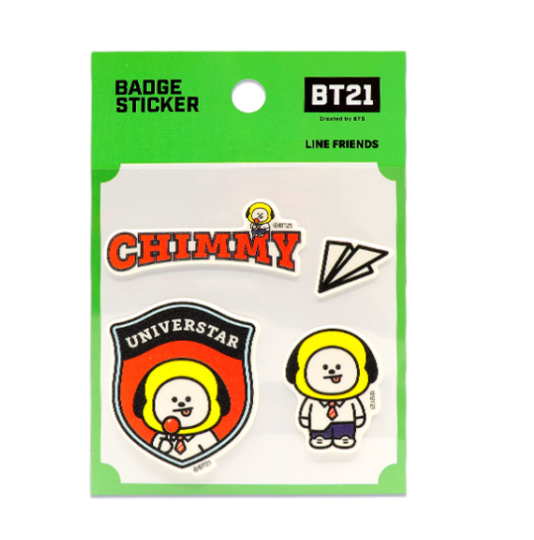 BT21 OFFICIAL BADGE STICKER