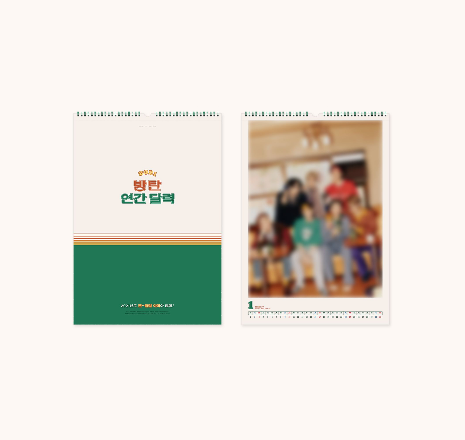 BTS 2021 SEASONS GREETINGS & WALL CALENDAR SET