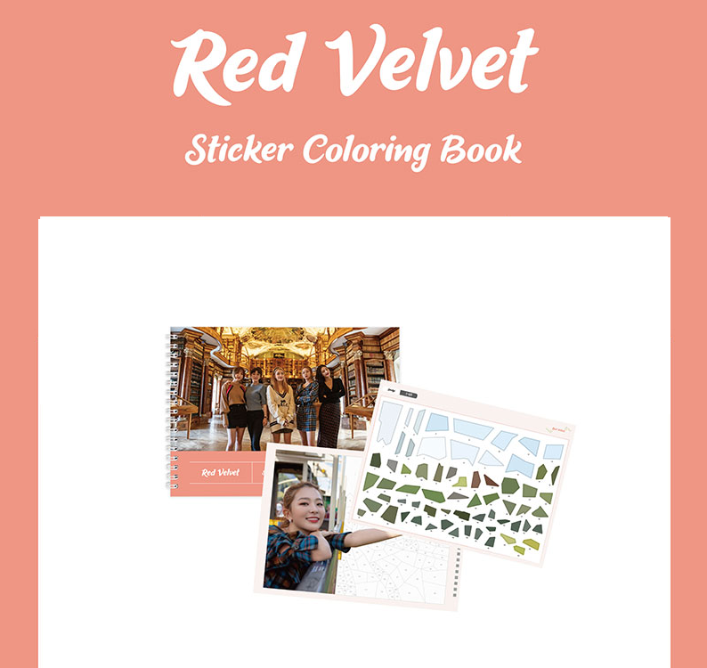 RED VELVET OFFICIAL STICKER COLORING BOOK