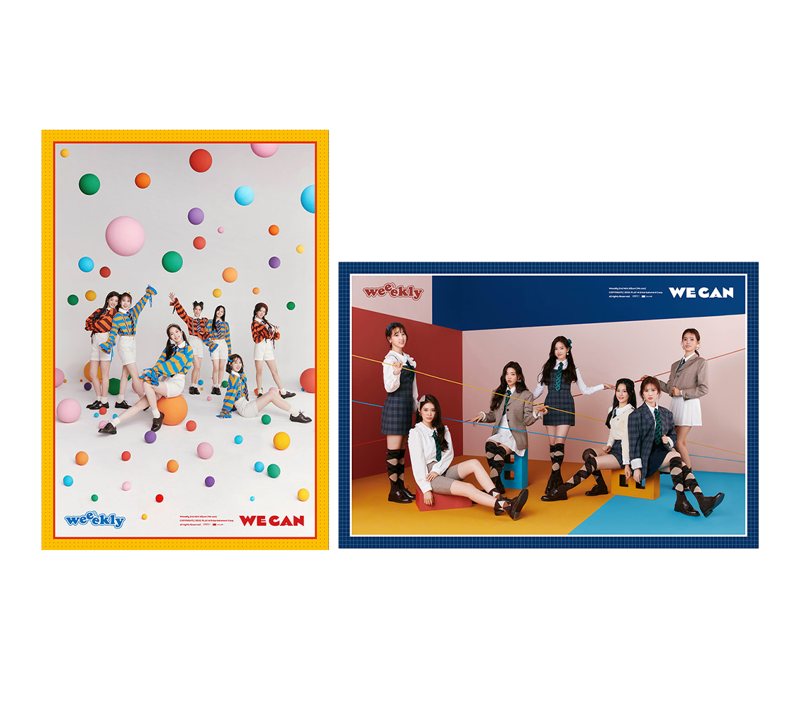 WEEEKLY  WE CAN  2ND MINI ALBUM OFFICIAL POSTERS (2 POSTERS SET)
