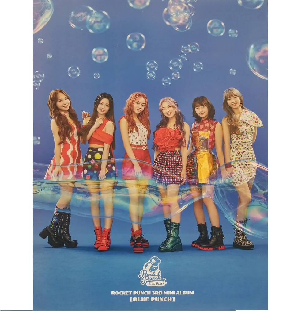 ROCKET PUNCH  BLUE PUNCH  ALBUM OFFICIAL POSTER (VERSION A)