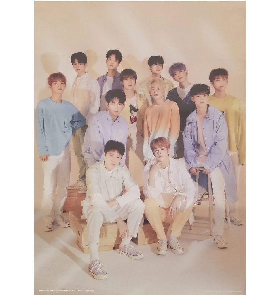 TREASURE   THE FIRST STEP : CHAPTER ONE  1ST SINGLE ALBUM OFFICIAL DOUBLE SIDED POSTER