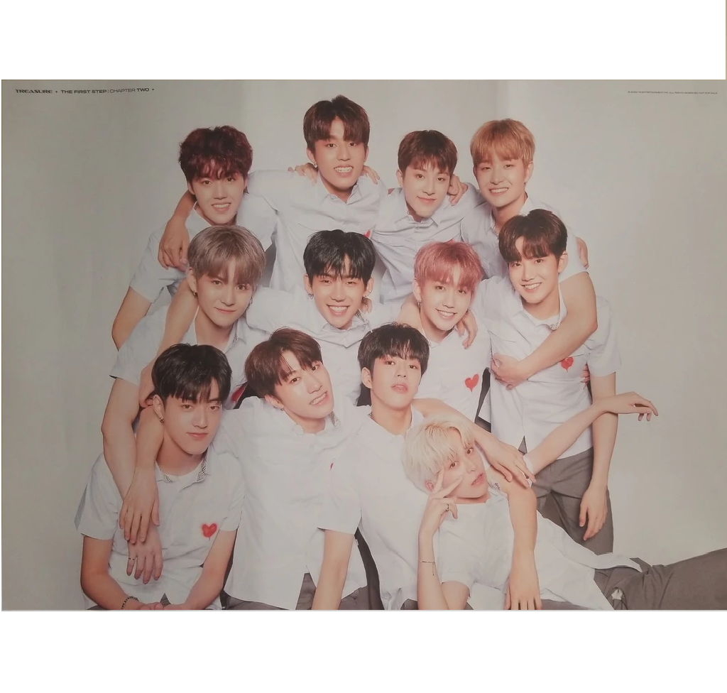 TREASURE   THE FIRST STEP : CHAPTER TWO  1ST SINGLE ALBUM OFFICIAL DOUBLE SIDED POSTER
