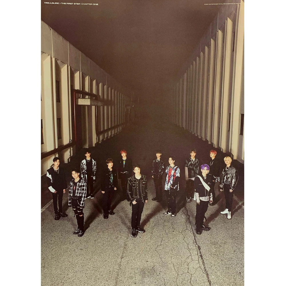 TREASURE   THE FIRST STEP : CHAPTER ONE  1ST SINGLE ALBUM OFFICIAL DOUBLE SIDED POSTER