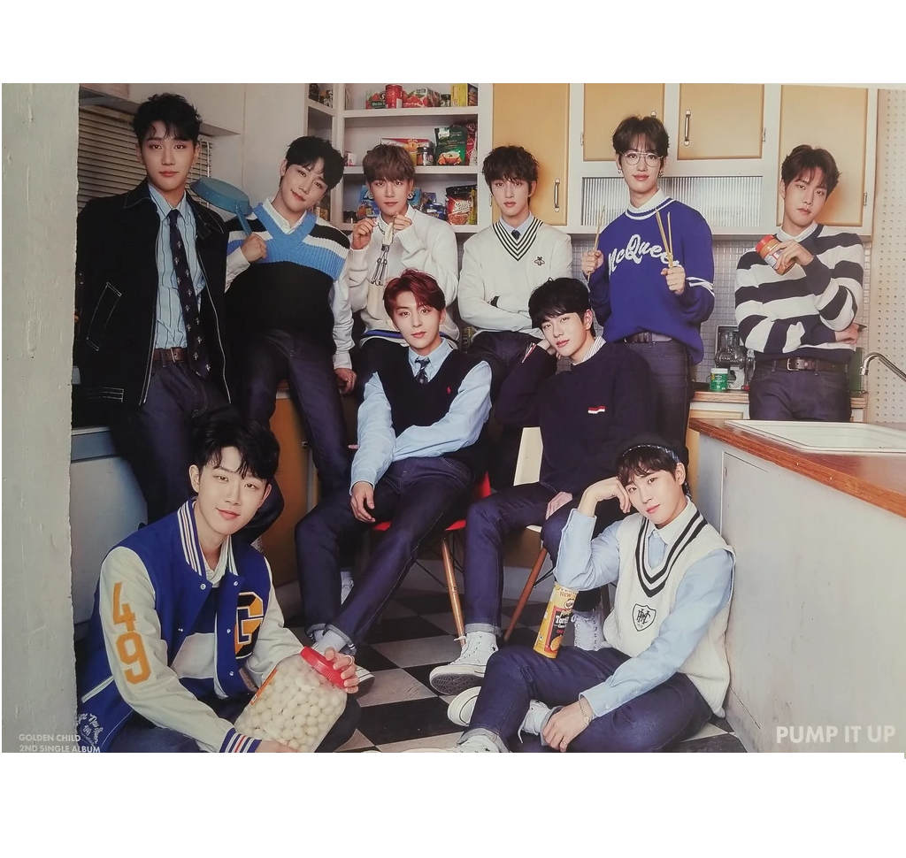 GOLDEN CHILD  PUMP IT UP ALBUM POSTERS (3 POSTERS SET)