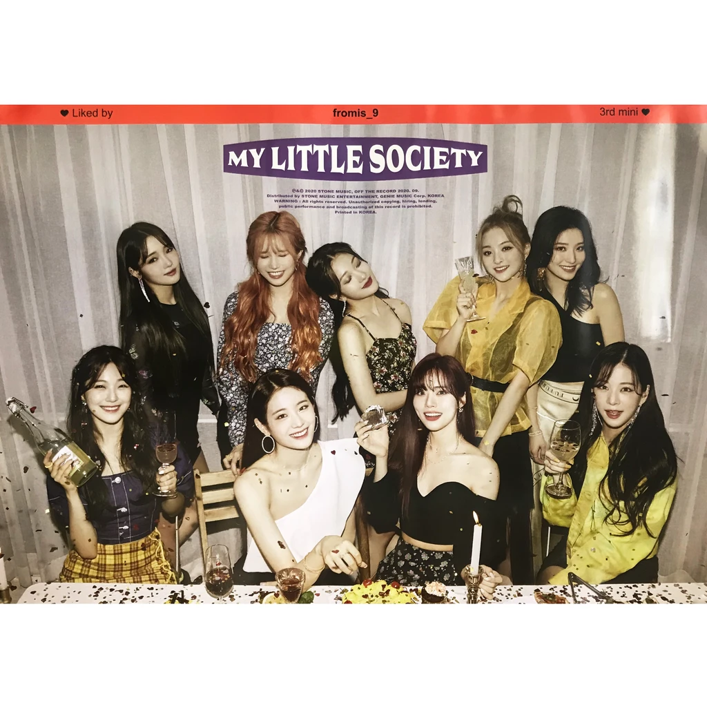FROMIS9 MY LITTLE SOCIETY  ALBUM POSTER (MY SOCIETY VER)