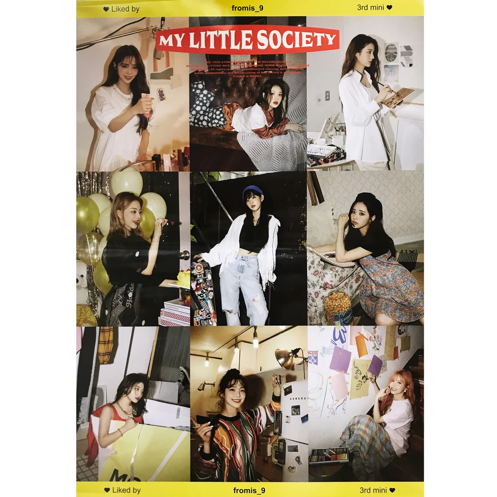 FROMIS9 MY LITTLE SOCIETY  ALBUM POSTER (MY ACCOUNT VER)