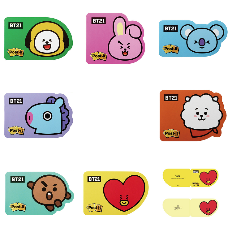 BT21 OFFICIAL POST IT NOTE