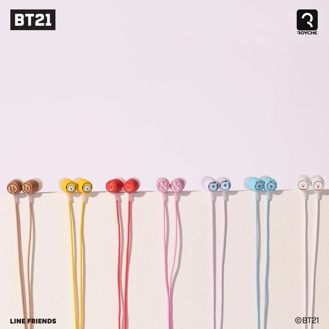 BT21 OFFICIAL EARPHONES
