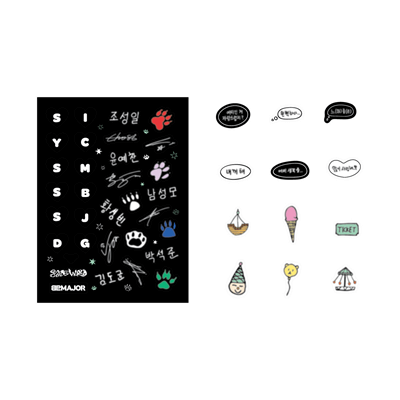 82MAJOR 1ST FANMEETING 82DE WORLD OFFICIAL MD    [LIGHTSTICK DECO STICKER]