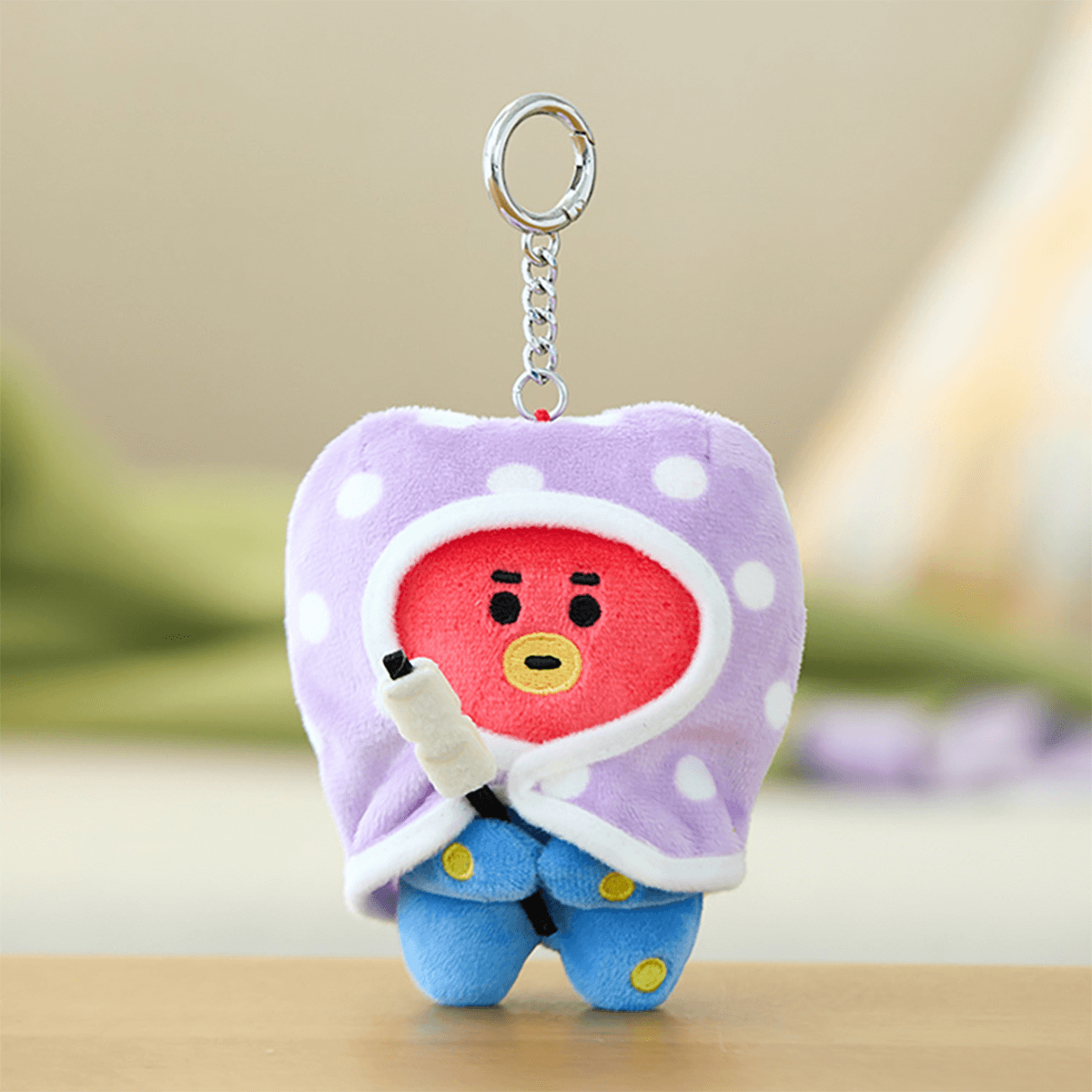 BT21 OFFICIAL CAMPFIRE BLANKET PLUSH KEYRING (SMALL) - TATA