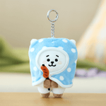 BT21 OFFICIAL CAMPFIRE BLANKET PLUSH KEYRING (SMALL) - RJ
