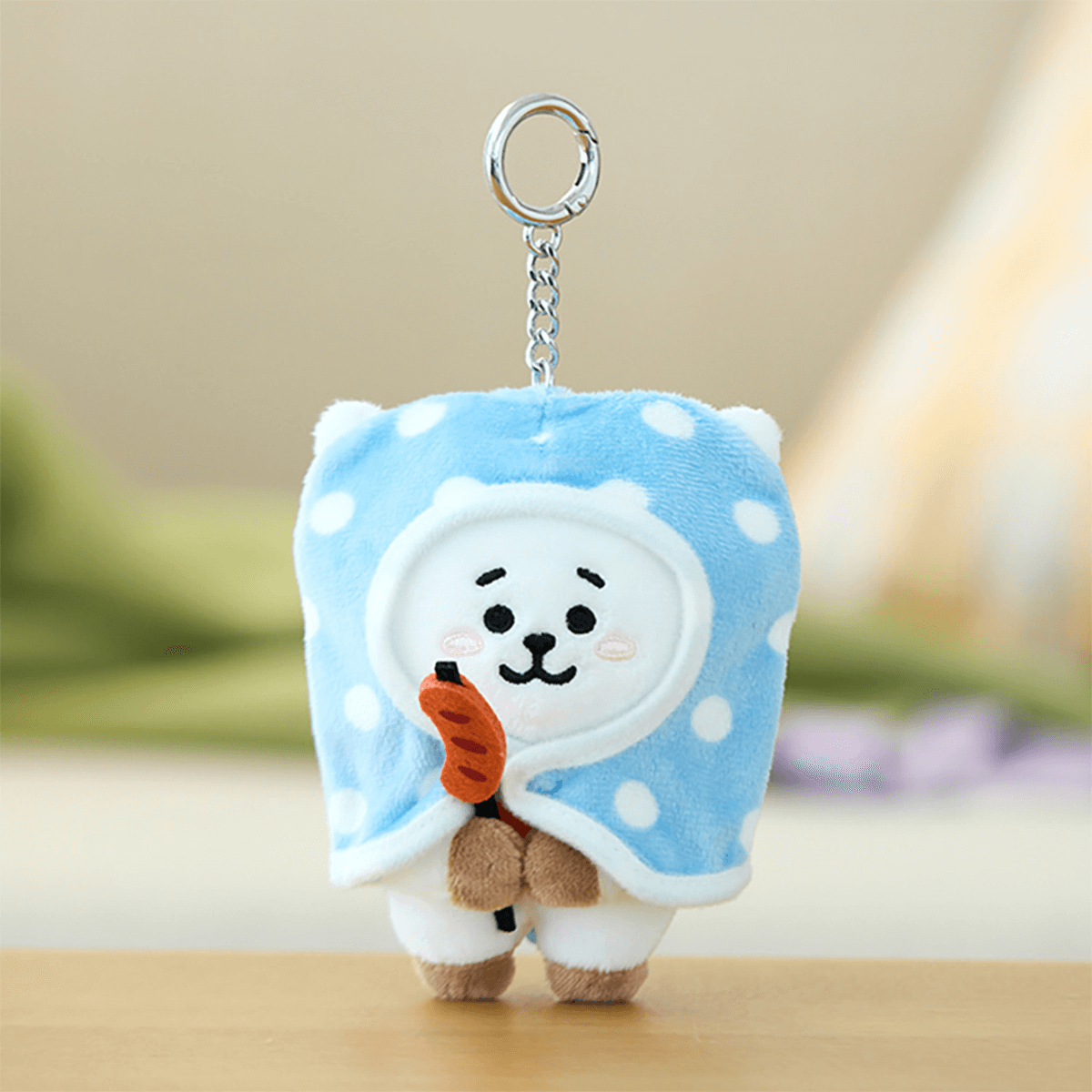 BT21 OFFICIAL CAMPFIRE BLANKET PLUSH KEYRING (SMALL) - RJ