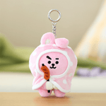 BT21 OFFICIAL CAMPFIRE BLANKET PLUSH KEYRING (SMALL) - COOKY