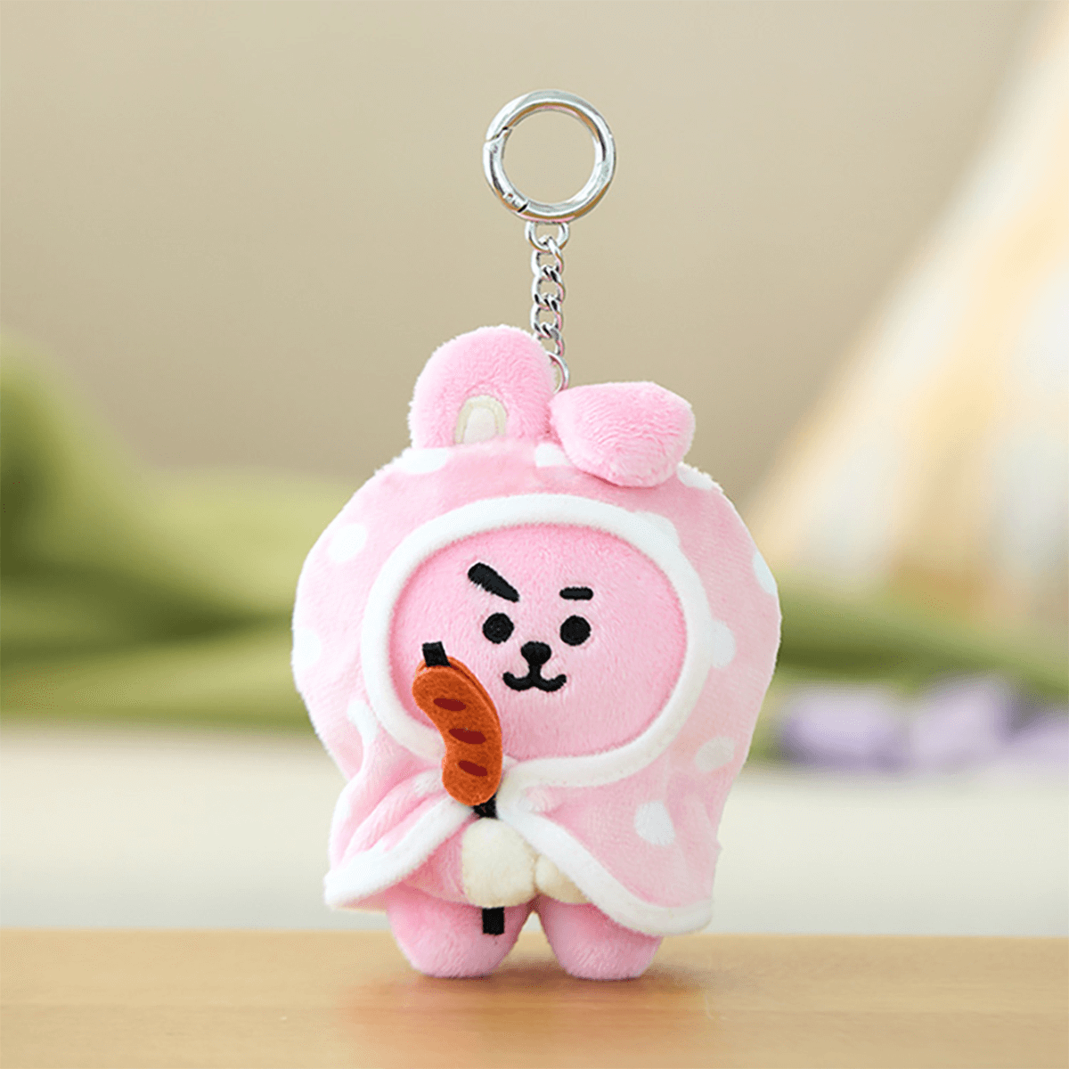 BT21 OFFICIAL CAMPFIRE BLANKET PLUSH KEYRING (SMALL) - COOKY